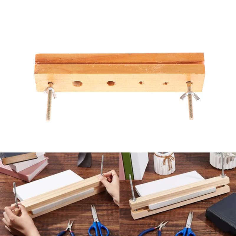 Grande presse à reliure en bois, machine à papier plat, maison, école, bureau, bricolage