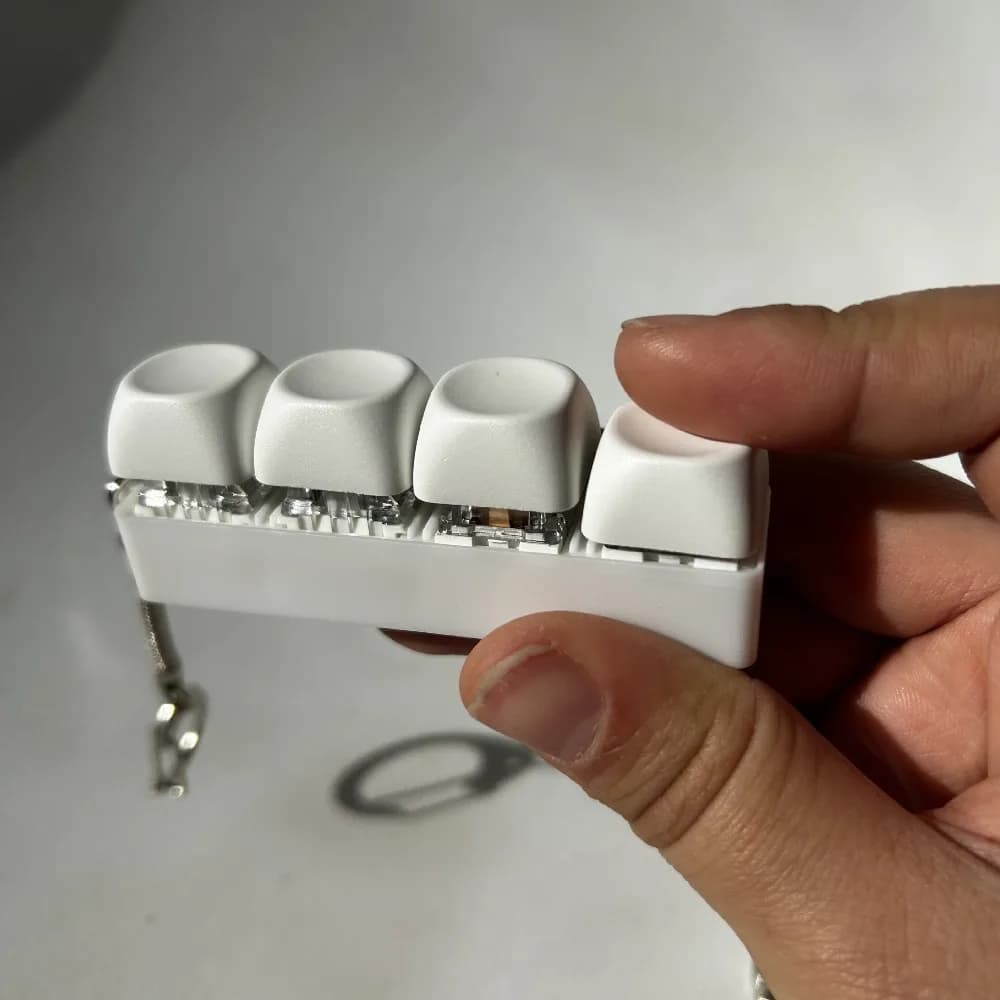 Relaxant bricolage clavier Fidget porte-clés touches bouton doigt clavier capuchon 4/9 touches soula