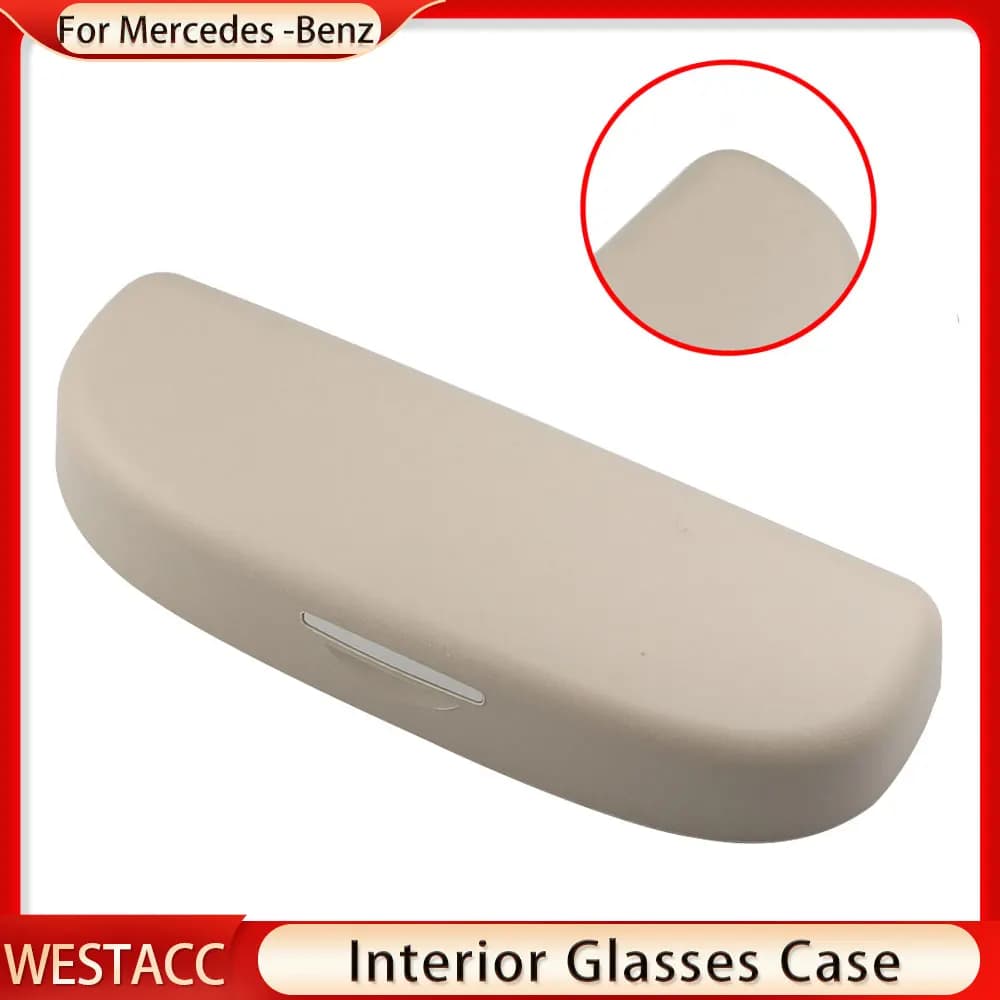Boîte à lunettes de soleil de voiture pour Mercedes Benz, étui à lunettes, support pour Mercedes Ben