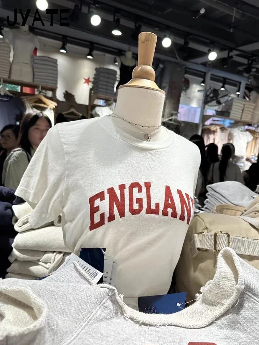 T-shirt à manches courtes pour femmes, en coton doux, Streetwear, col rond, doux, Chic, Simple, à la