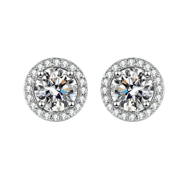 DISINIYA – boucles d'oreilles couleur Mosonite, sac carré, bijoux de mariage, fête simple et à la mo