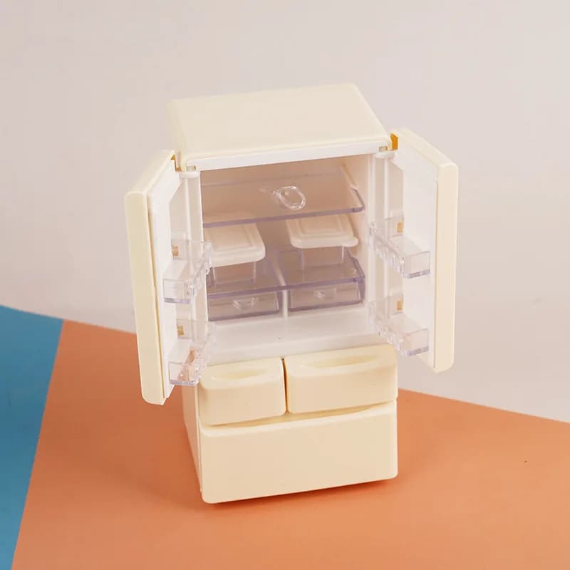 Mini réfrigérateur l'inventaire Playhouse Toys, maison de beurre, scène de cuisine, meubles de poche