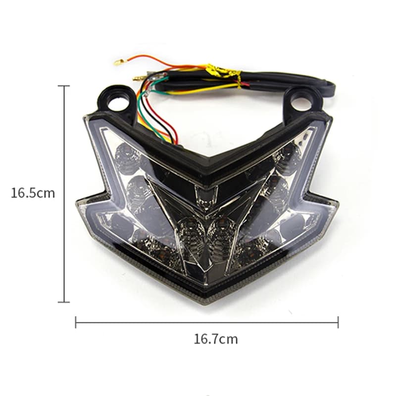 Feu arrière de frein de moto pour Kawasaki Z800 Z125 ZX636 ZX-6R NINJA Z125 PRO, clignotant, feux ar