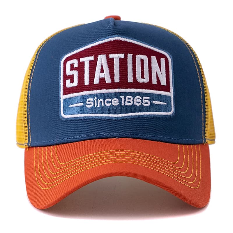 Casquette de Baseball unisexe, en maille, motif de lettres de STATION classique, pour hommes et femm