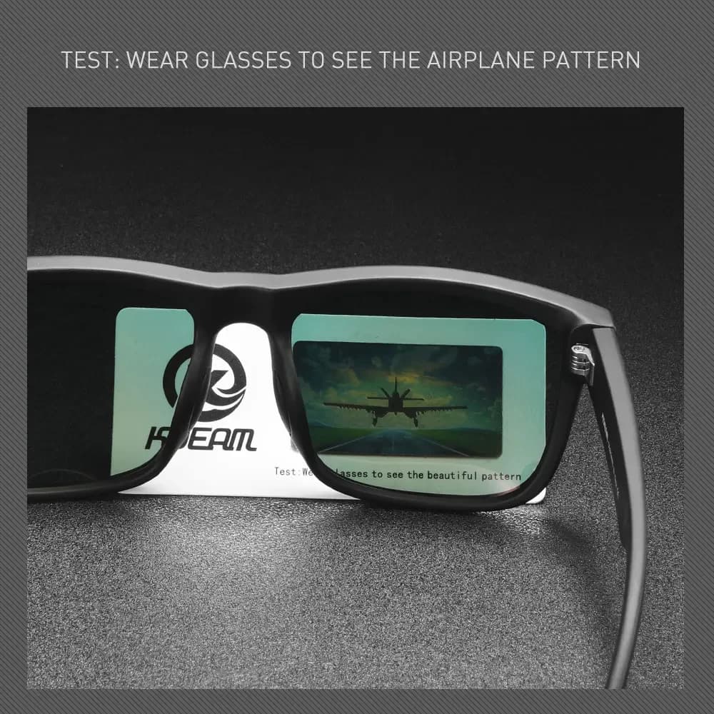 Nouvelles Lunettes de Soleil Polarisées KDEAM 2025 pour Hommes, Monture Blanche, Protection UV400, V
