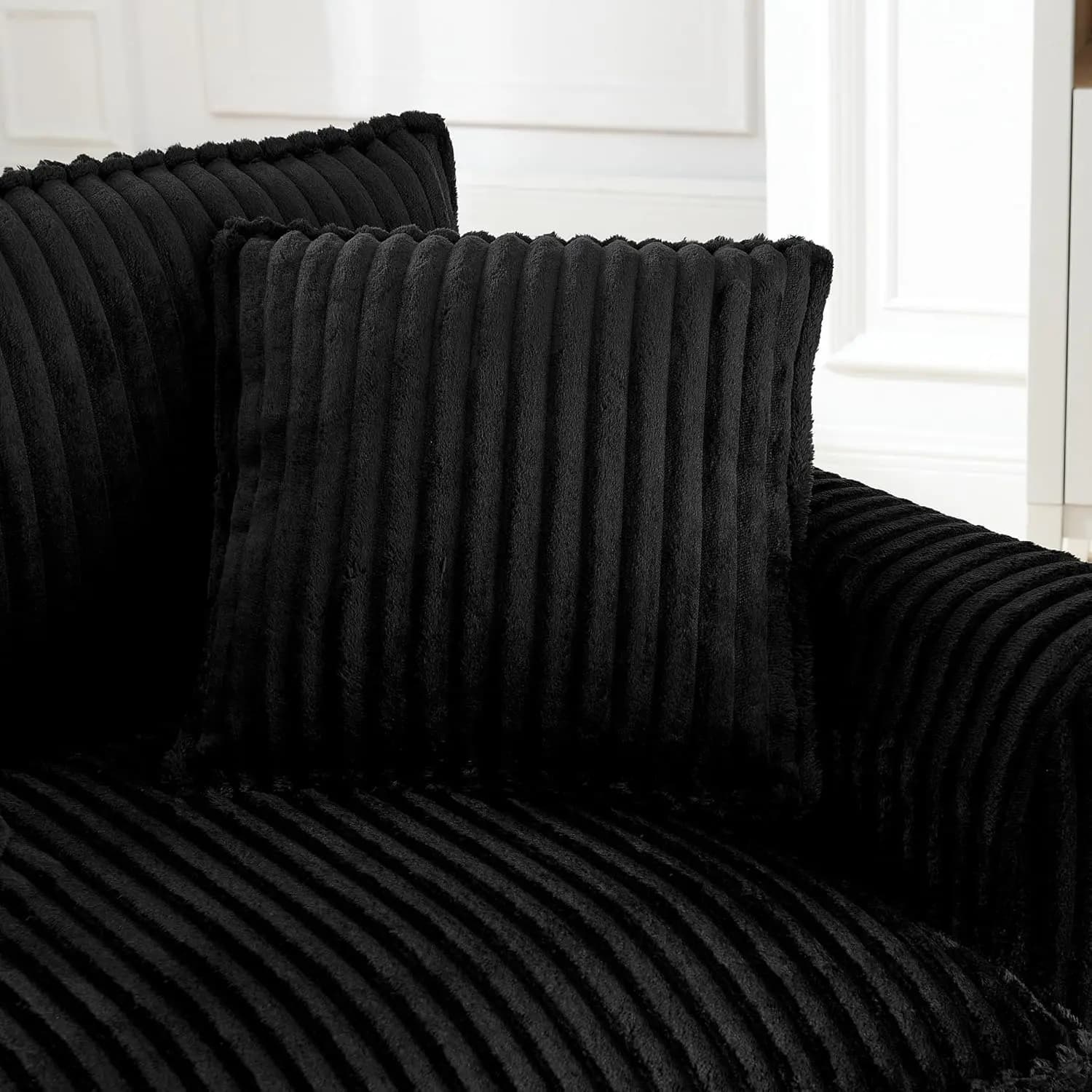 Fauteuil d'appoint surdimensionné, fauteuil simple avec accoudoirs et coussins, fauteuil paresseux r
