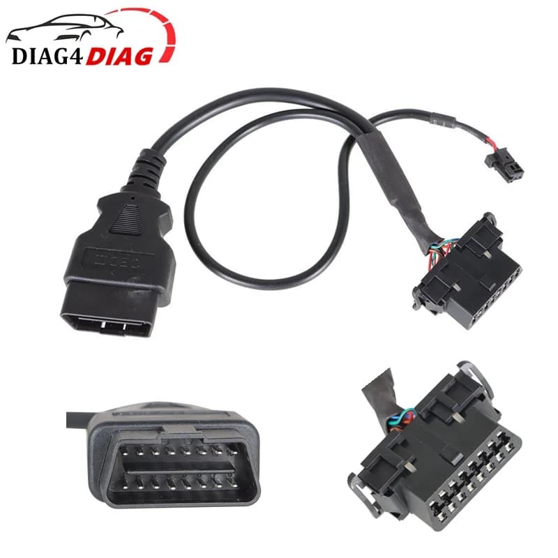 Adaptateur OBD 16 broches pour porte de sécurité, câble OBD2 adapté pour Dodge Cummins RAM HD 2018 –