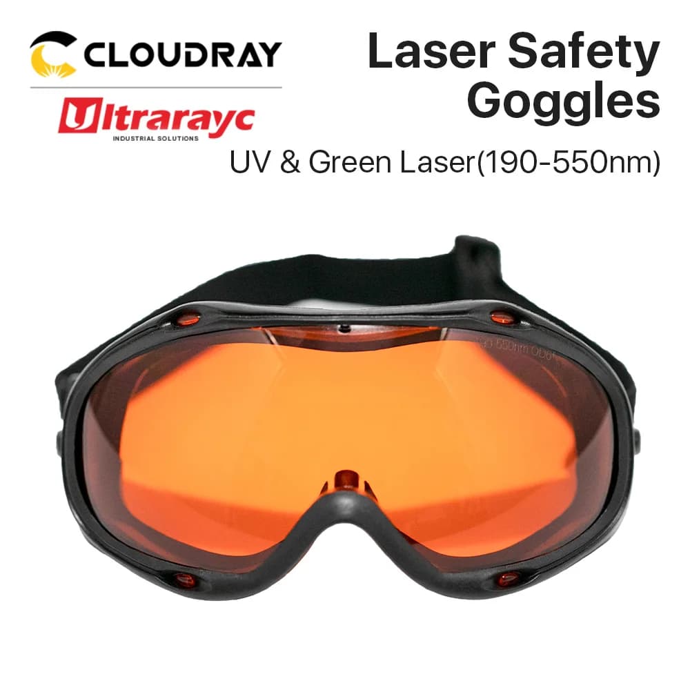 Ultrarayc-Lunettes de sécurité laser, lunettes de protection CE, laser UV, laser bleu et vert, 190 C