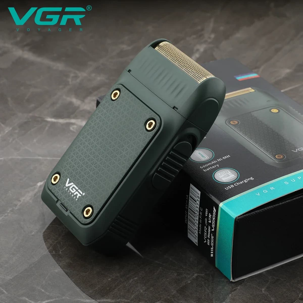 VgazShaver-Rasoir électrique professionnel, Tondeuse à barbe portable, Rasoir aste, Mini rasoir, V-3