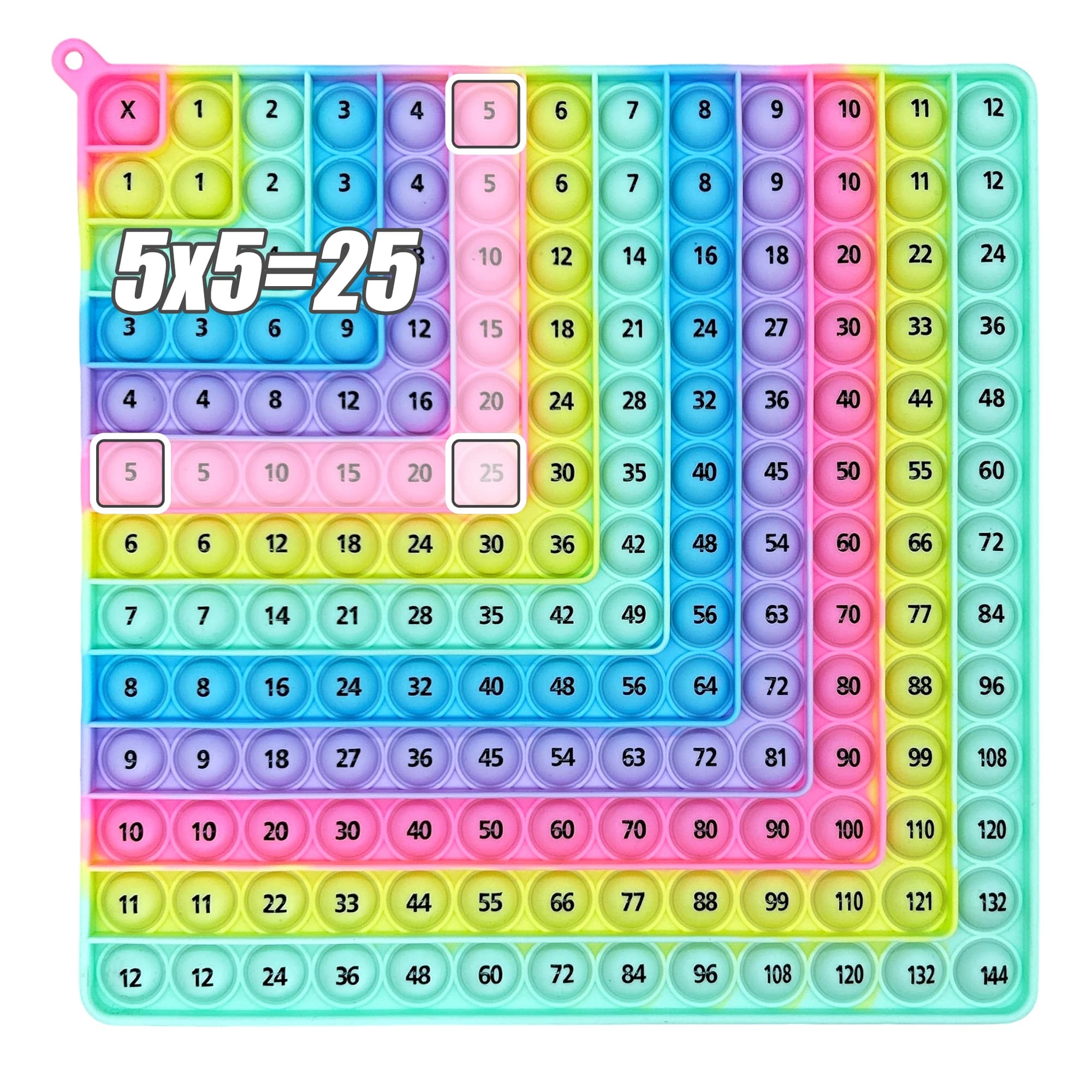Jeux de mathématiques de pratique de Multiplication, jeux de société d'activité d'apprentissage de T
