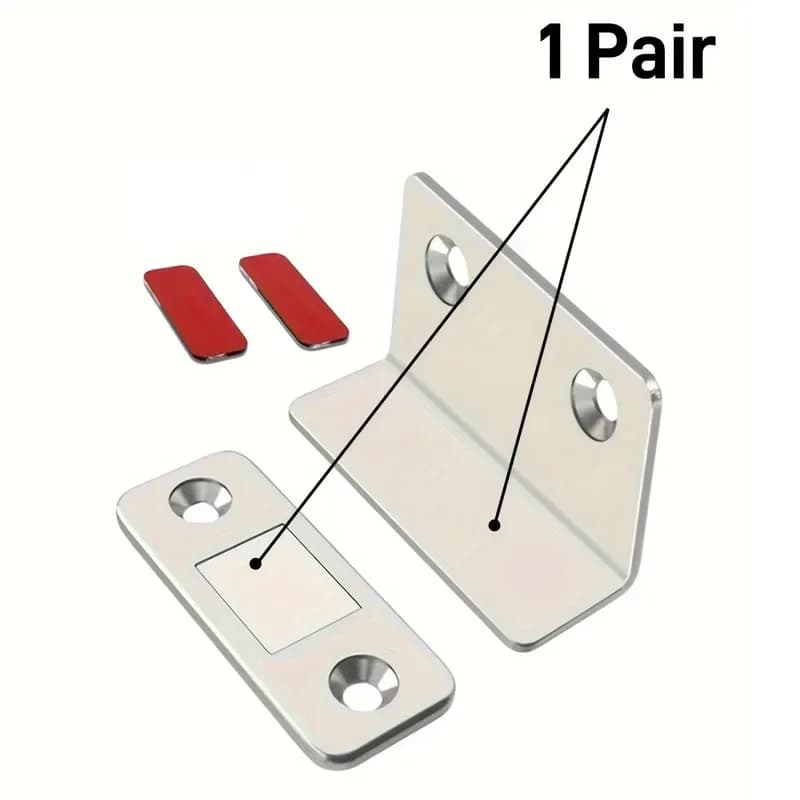 Ferme-porte magnétique fort, loquet magnétique pour meubles, armoire, placard, loquet Ultra auto-adh