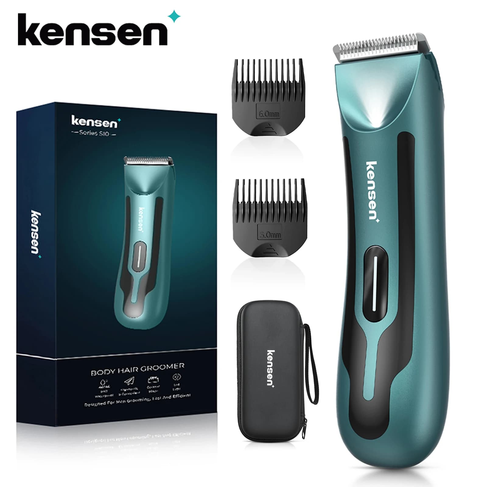 KENSEN S10 électrique corps tondeuse pour hommes femmes boules rasoir épilation Bikini tondeuse aine