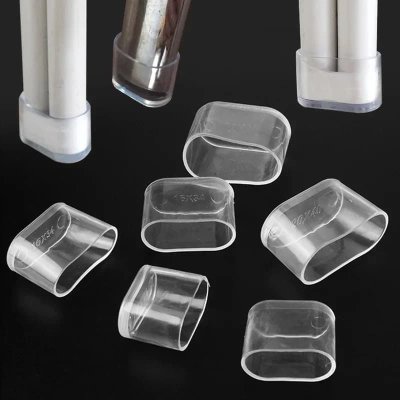 Couvre-pieds ovales pour chaise, sous-meuble de bureau, protection pour pied de table, tabouret, 4 p