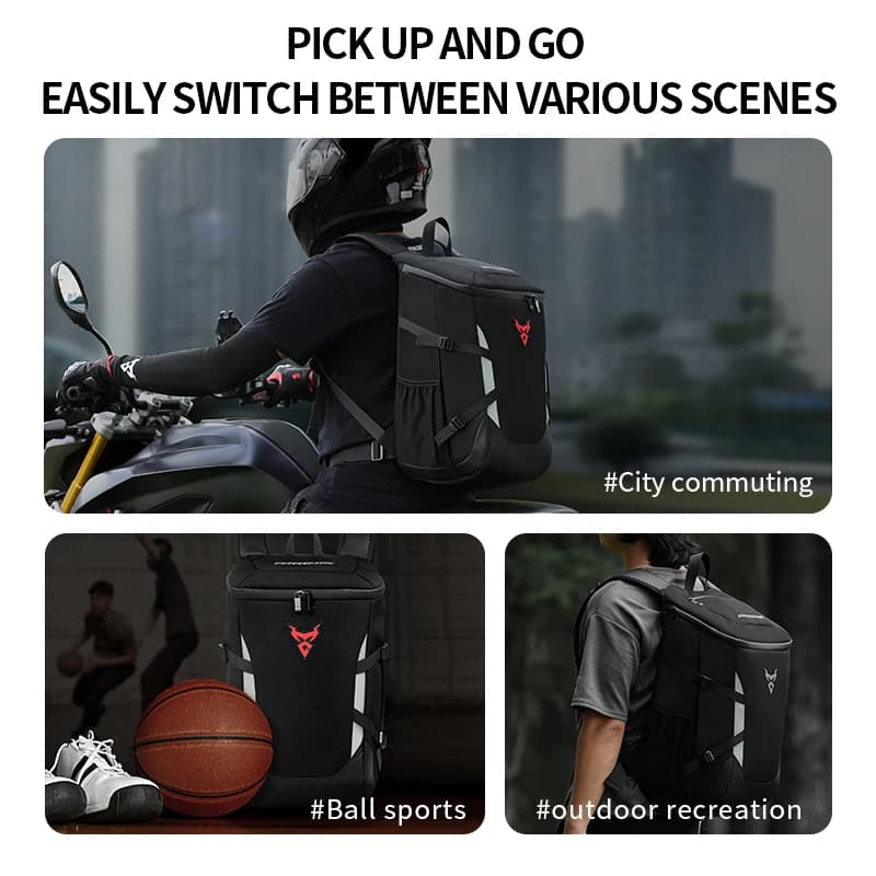 MOTOCENTRIC-Sac à dos étanche pour moto, sports de plein air, équitation, casque, voyage d'affaires,