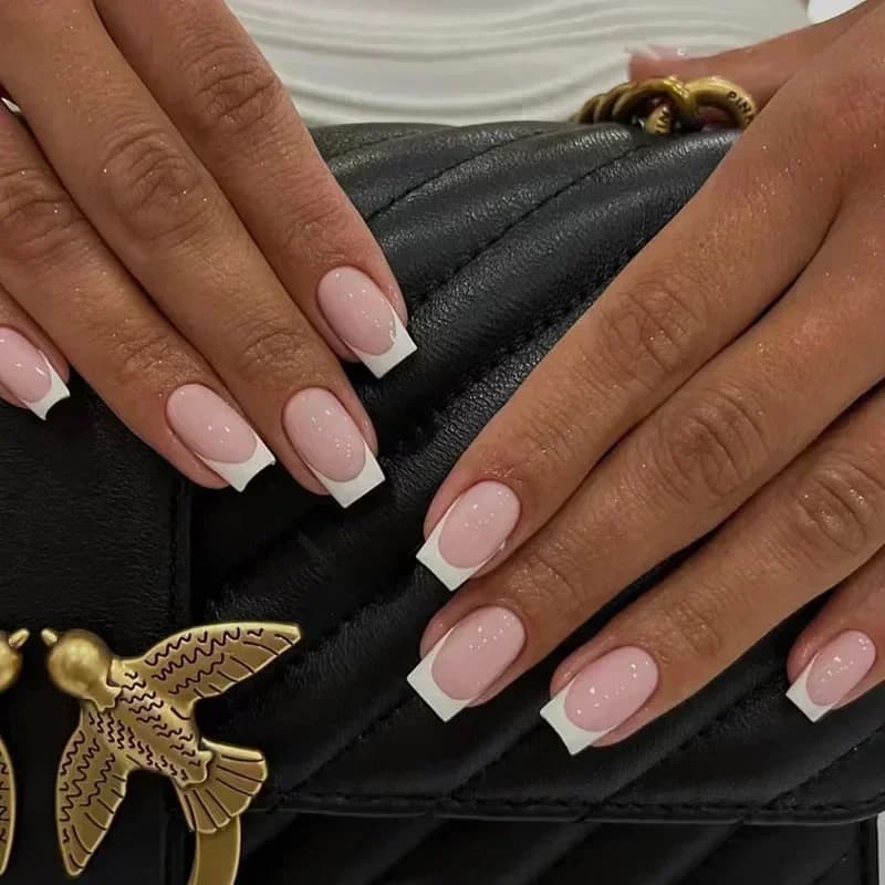 Faux ongles jaunes simples, 24 pièces, cercueil court, Art artificiel avec Design français, portable