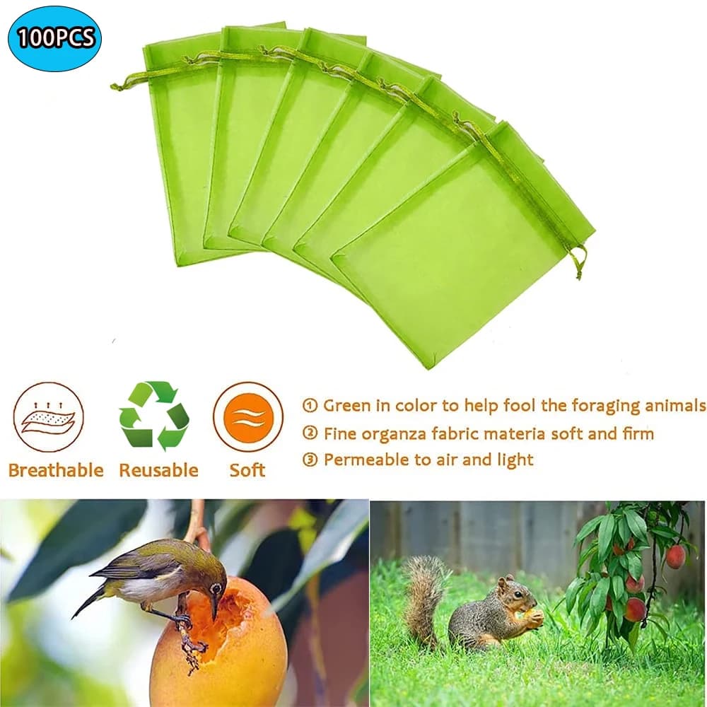 Sacs de culture de légumes et de raisins, 20 à 100 pièces, sacs de Protection des fruits, filet Anti