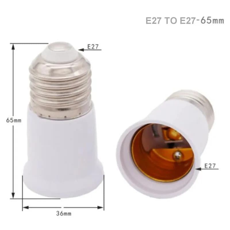 65mm 95mm 120mm E27 à E27 extension support de lampe Base ampoule étendre Extension prise adaptateur