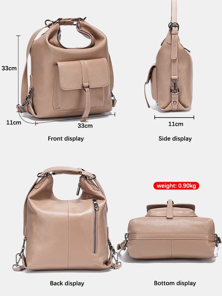 Zency Fashion-Sac à Main en Cuir 100% group pour Femme, Grande Capacité, Utilisation Multifonction, 