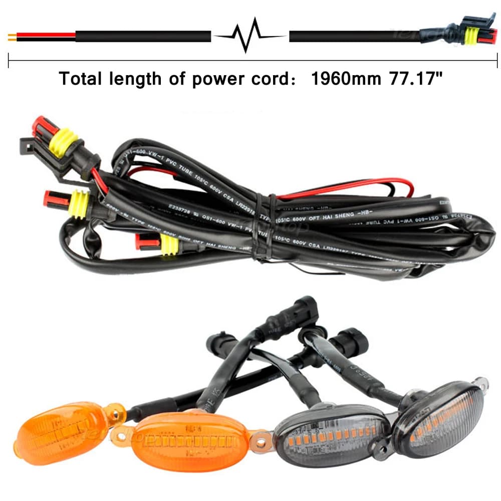 Feux de circulation de calandre avant à LED, lentille fumée, feu de voiture ambre pour KIT Toyota Fo
