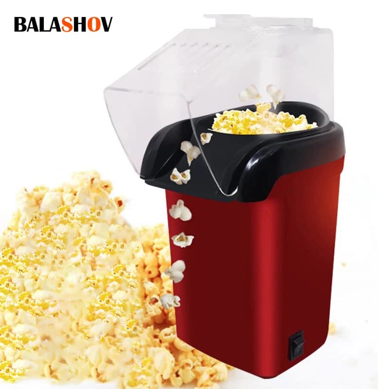 Machine à Popcorn Électrique Entièrement existent de 1200W, Mini Appareil Efficace à Air Chaud, pour