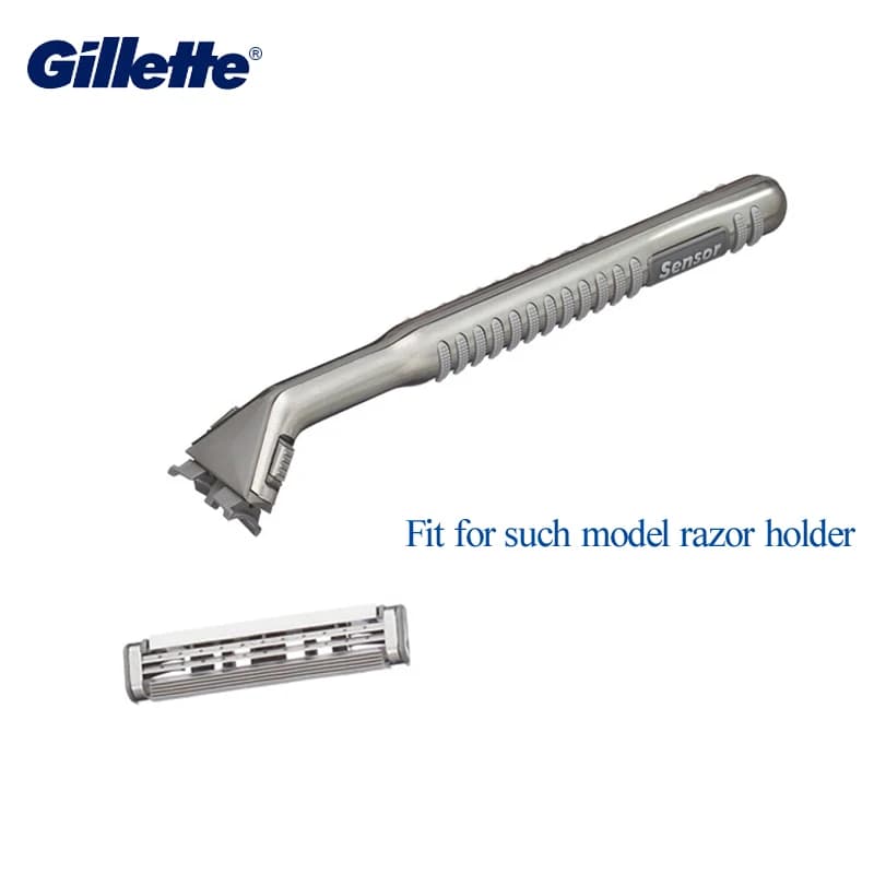 Gillette Sensor Excel lame de rasoir pour hommes remplacer les têtes rasage de barbe lames de rasoir