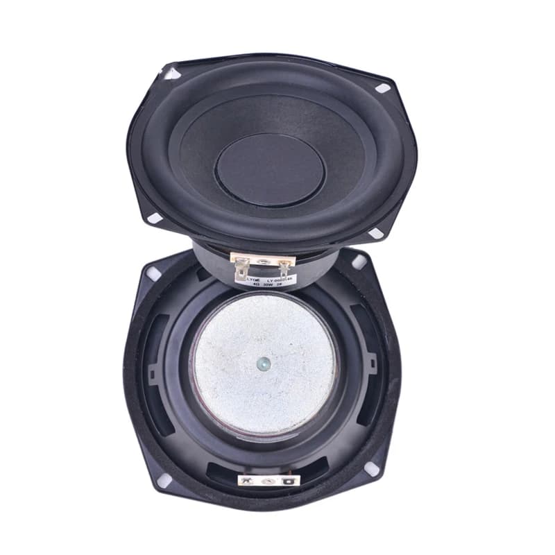 Tenghong 1 pièces 5.25 pouces caisson de basses haut-parleur pilote 4 Ohm 30W bord en caoutchouc inc
