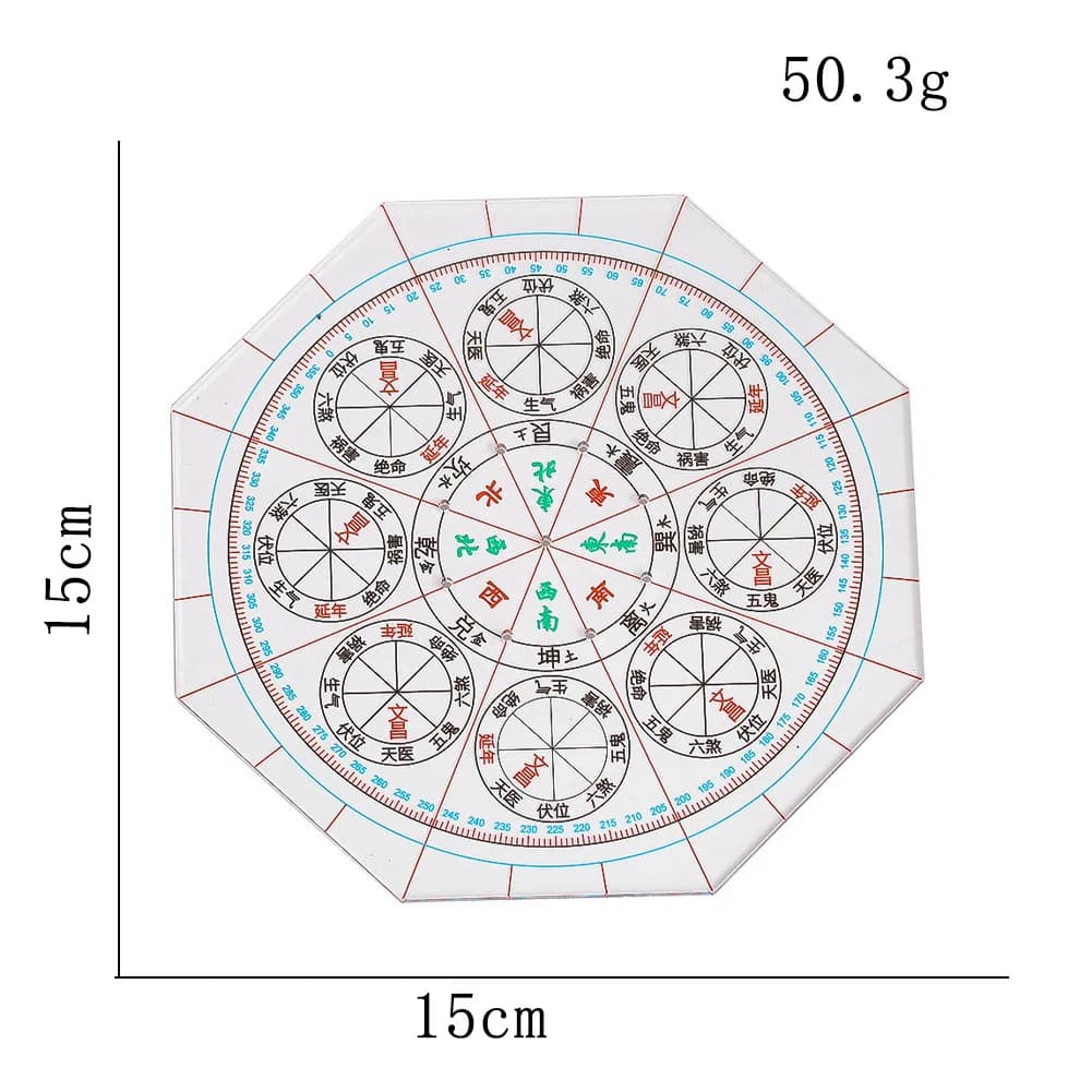 Boussole Feng Shui de 15 cm, deux styles disponibles, légère, portable, conception précise, flux d'é