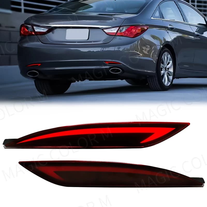 Pour Hyundai Sonata 8 2010 2011 2012 2013 2014 LED pare-chocs arrière réflecteur feu stop clignotant