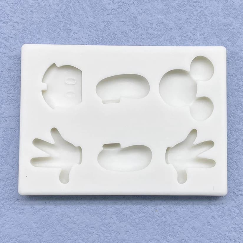 Moule en silicone de dessin animé pour la pâtisserie, outils en résine, moule à cupcakes, outils de 