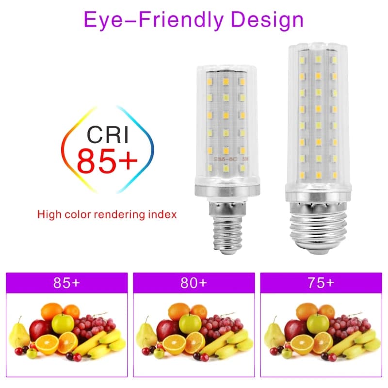 Ampoule LED épis de maïs de puissance réelle 5W 7W E27 E14 ampoule 60/80LED s SMD2835 220V-240V lamp