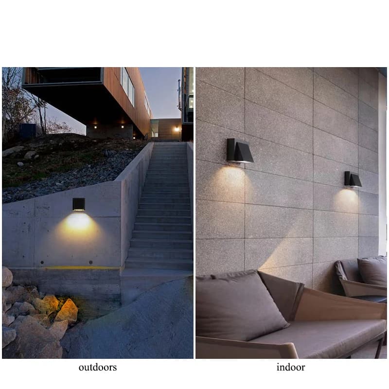 Mur LED lampe 3W 6W AC86-265V intérieur chambre salon escaliers couloir applique murale extérieure é