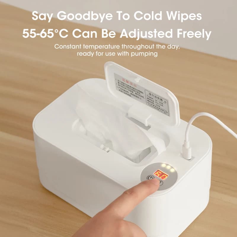 Écran LED chauffe-lingettes pour bébé, distributeur de serviettes humides, Portable, Charge USB, cha