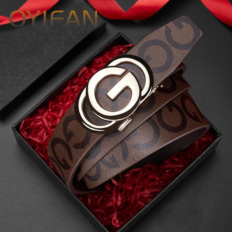 Ceinture de marque de luxe pour hommes ceinture automatique, ceinture pour hommes de créateur de mod