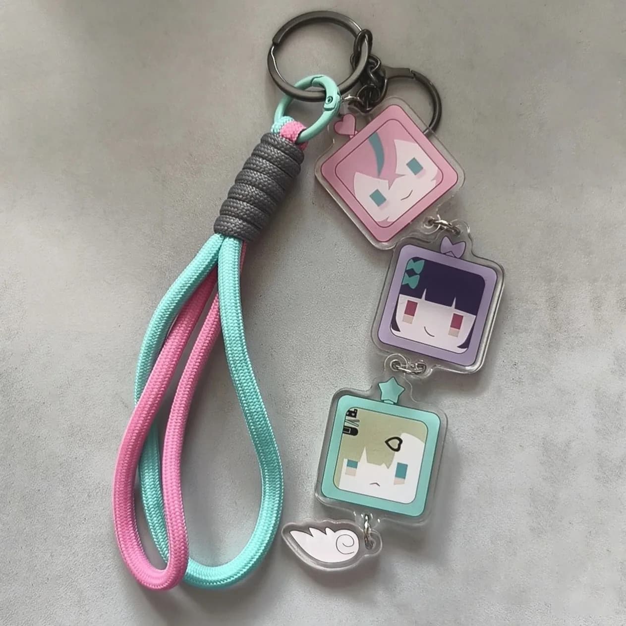 Porte-clés en acrylique Game Zenless Zone Zero Angels of Delusion Sunna Aria Nangong Uha Cosplay, ac
