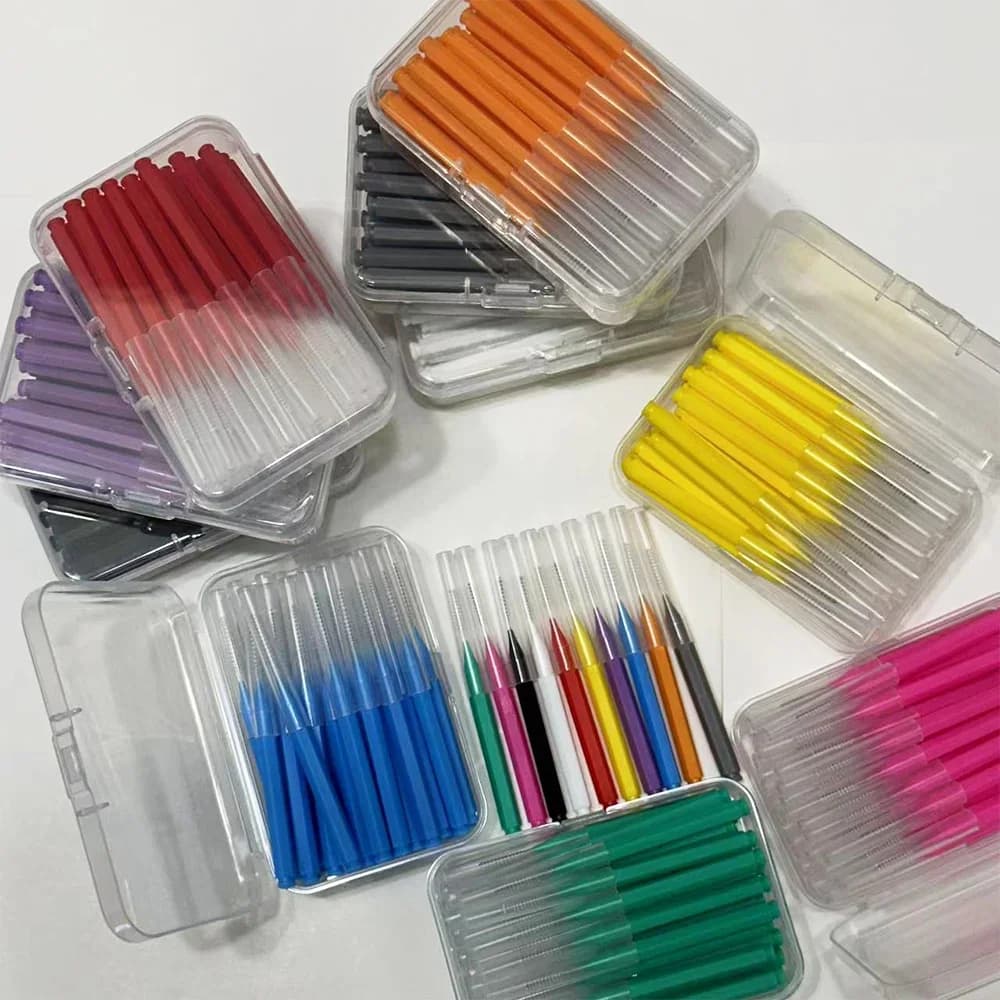 Brosses Interdentaires pour le Nettoyage Orthodontique, Micro Brosses Souples, entre les Dents, Livr