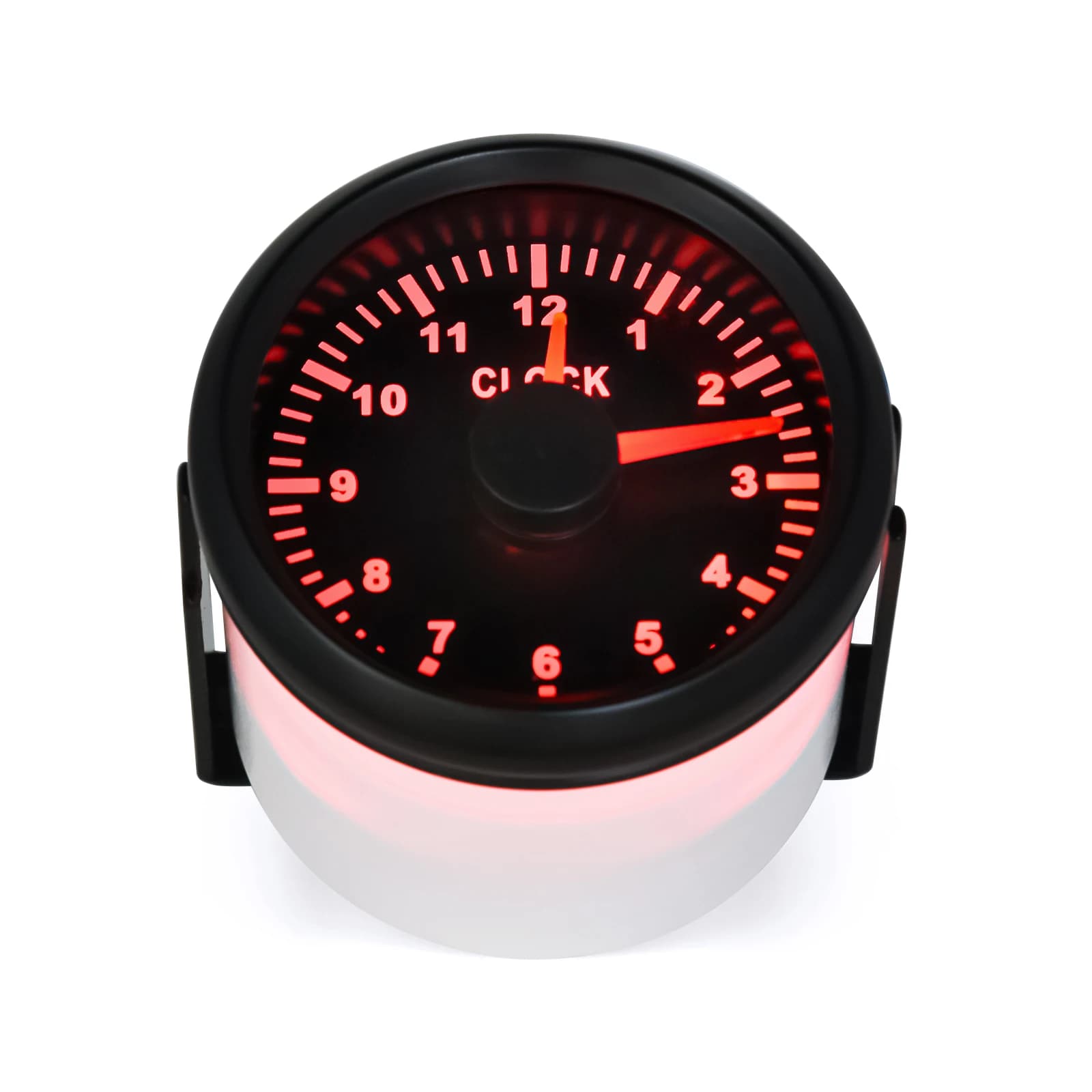 Jauge d'horloge personnalisée 52mm 2 pouces, 12 heures pour voitures, bateau, camion, rétro-éclairag