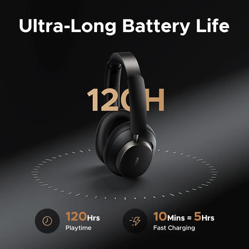 UGREEN Studio Pro 48dB ANC casque sans fil sur l'oreille Bluetooth écouteurs suppression Active du b