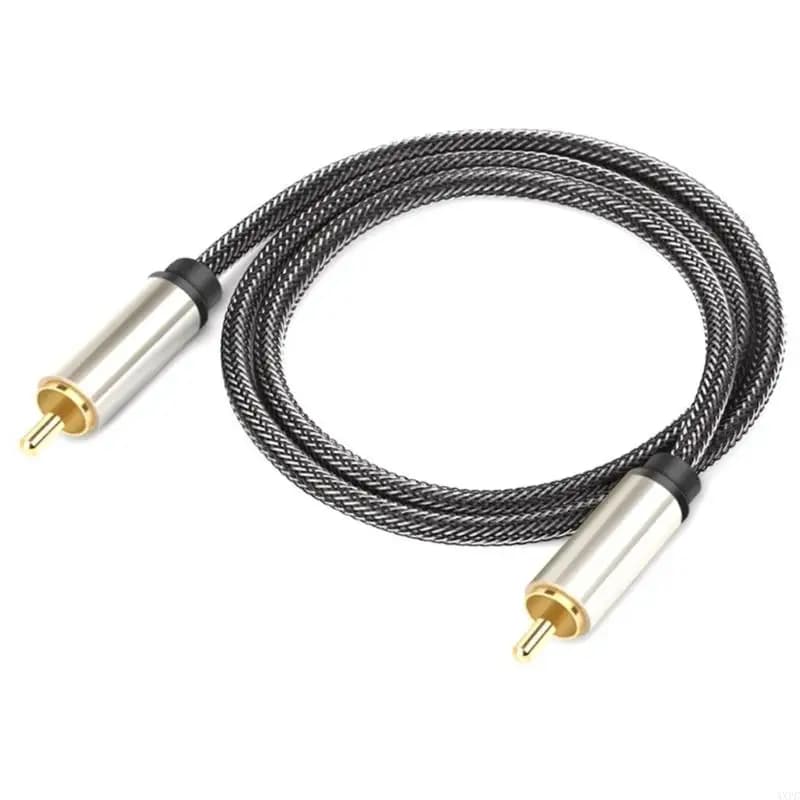 Câble coaxial numérique avec connecteurs plaqués or 24K, S, PDIF, RCA mâle vers RCA mâle, Home ciném