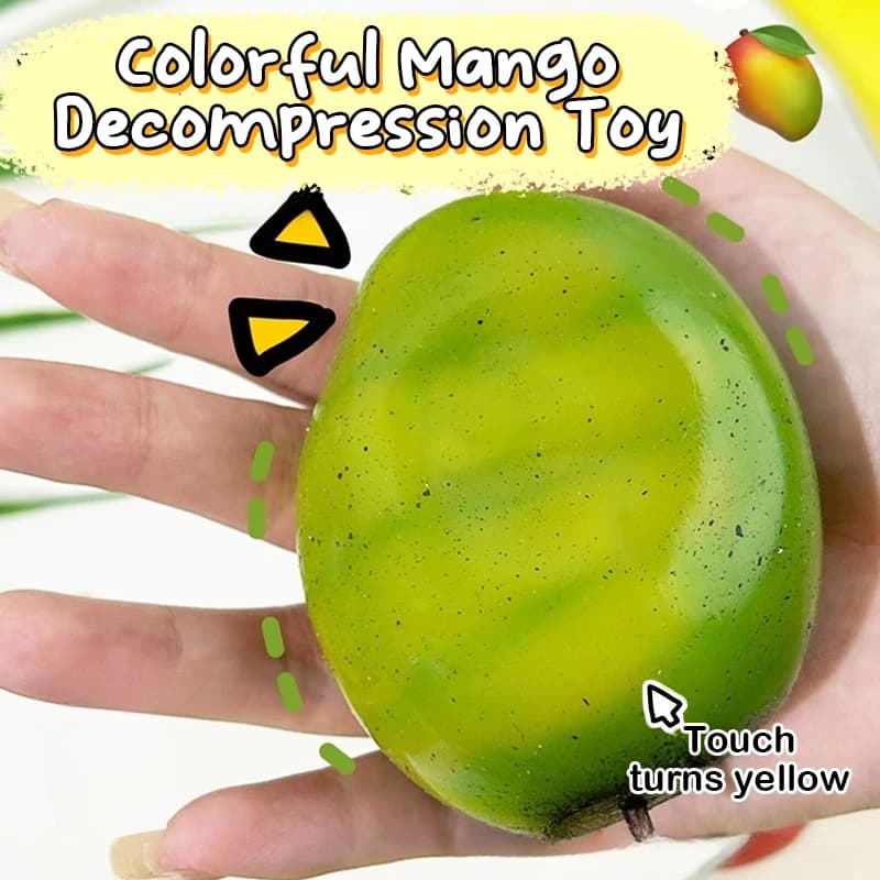 Jouet Squishy à couleur changeante, 1 pièce, mangue Mochi, jouet de pincement, rebond lent, libérati