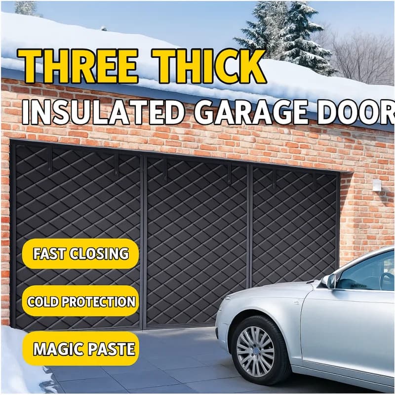 Rideau de porte de Garage chaud à trois portes, isolation thermique, en coton froid, auto-absorption
