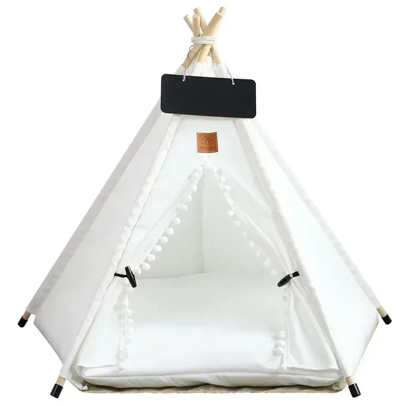 Tente tipi pour animaux de compagnie pour chats et chiens, Portable, amovible, lavable, maison pour 