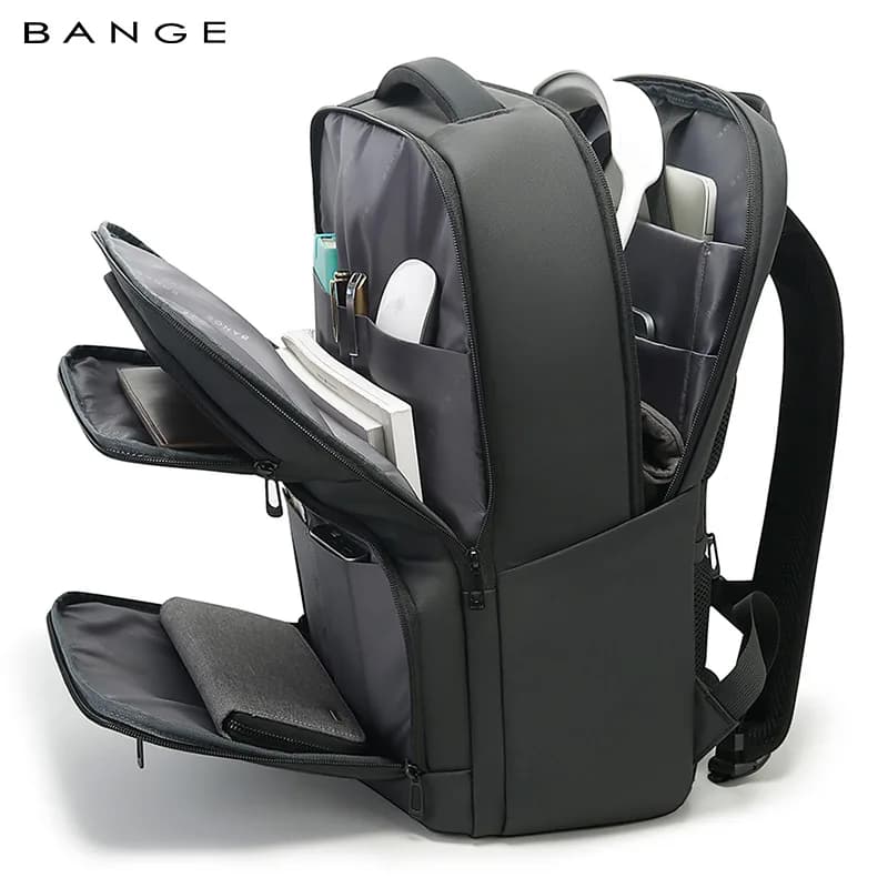 BANGE – sac à dos quotidien pour hommes, grande capacité, léger, étanche, pour ordinateur portable d