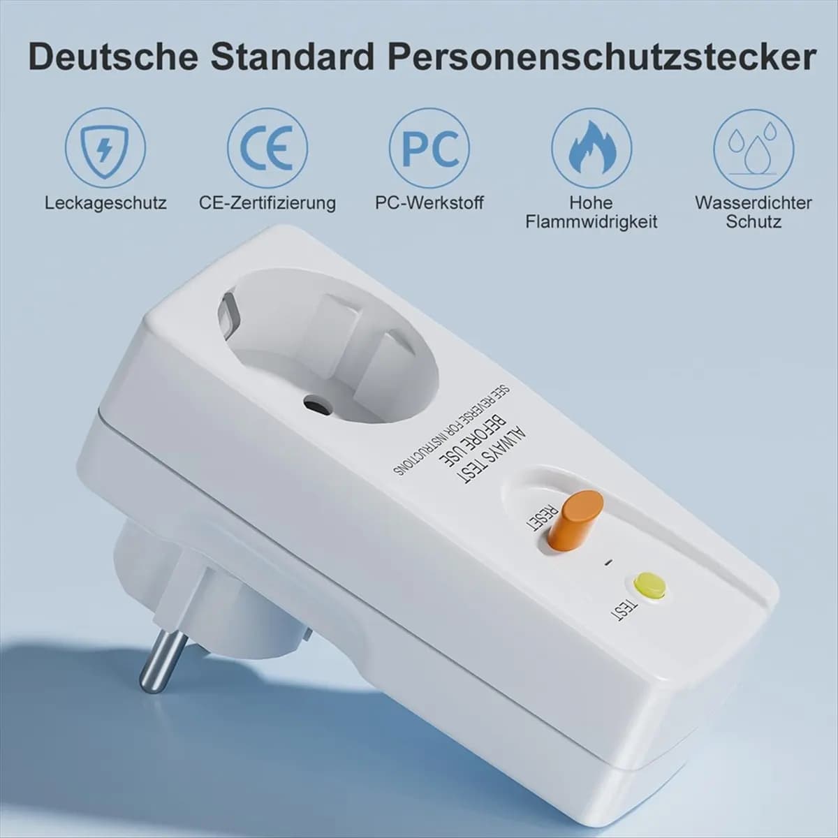 Prise de Protection contre les fuites Gfci 16A, prise Rcd, disjoncteur domestique, interrupteur de d