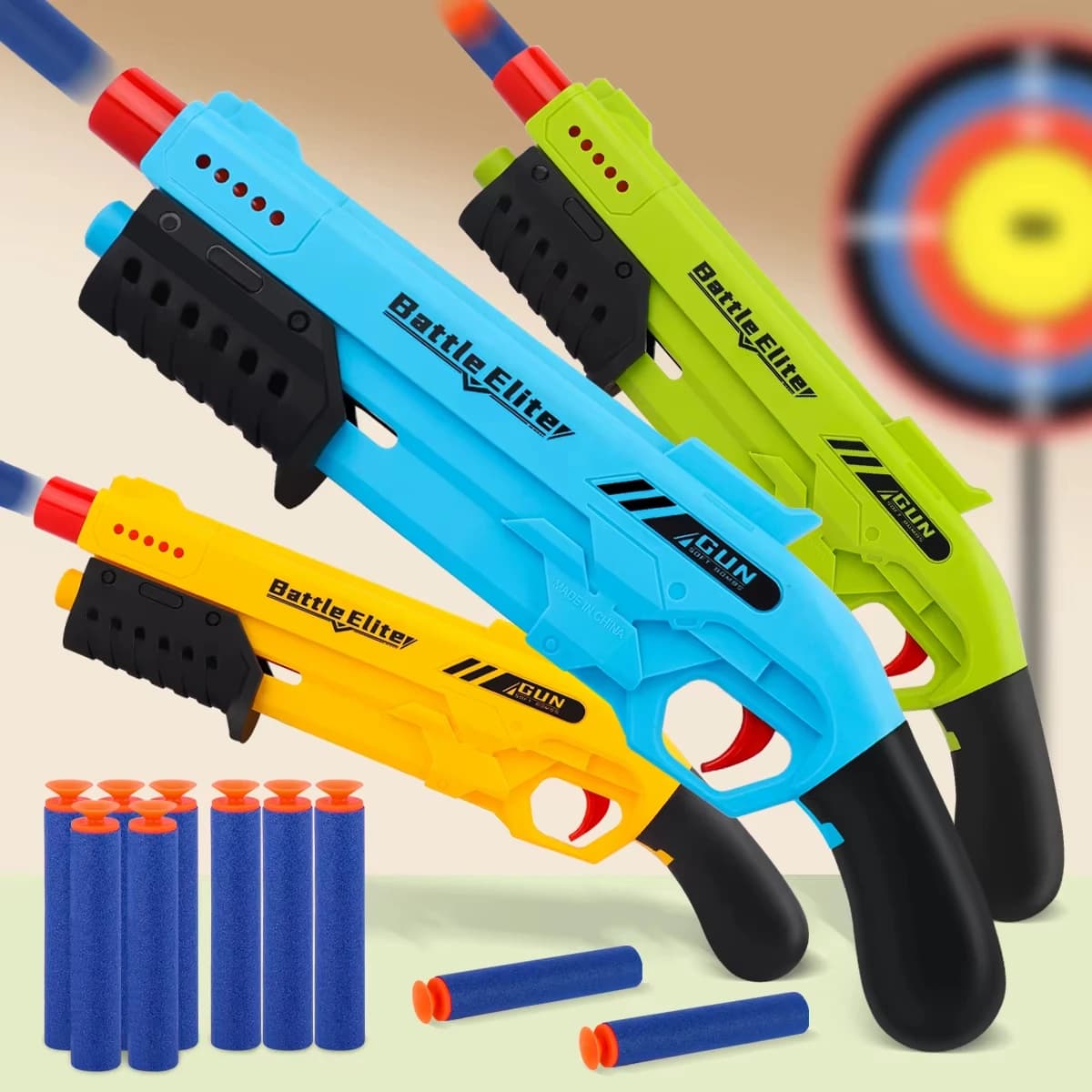 Jouet de combat manuel de lanceur de fléchettes de mousse de Blaster de balle molle durable extérieu