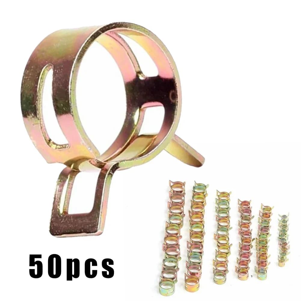 50 pièces/ensemble Clips de fixation à ressort de voiture 5/6/7/8/9mm pince à ressort tuyau de condu