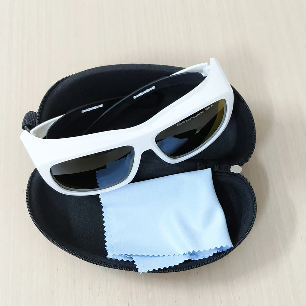 Lunettes de sécurité laser ipl OD7 405nm 445nm 755nm 808nm 980nm 1064nm longueur d'onde Violet rouge
