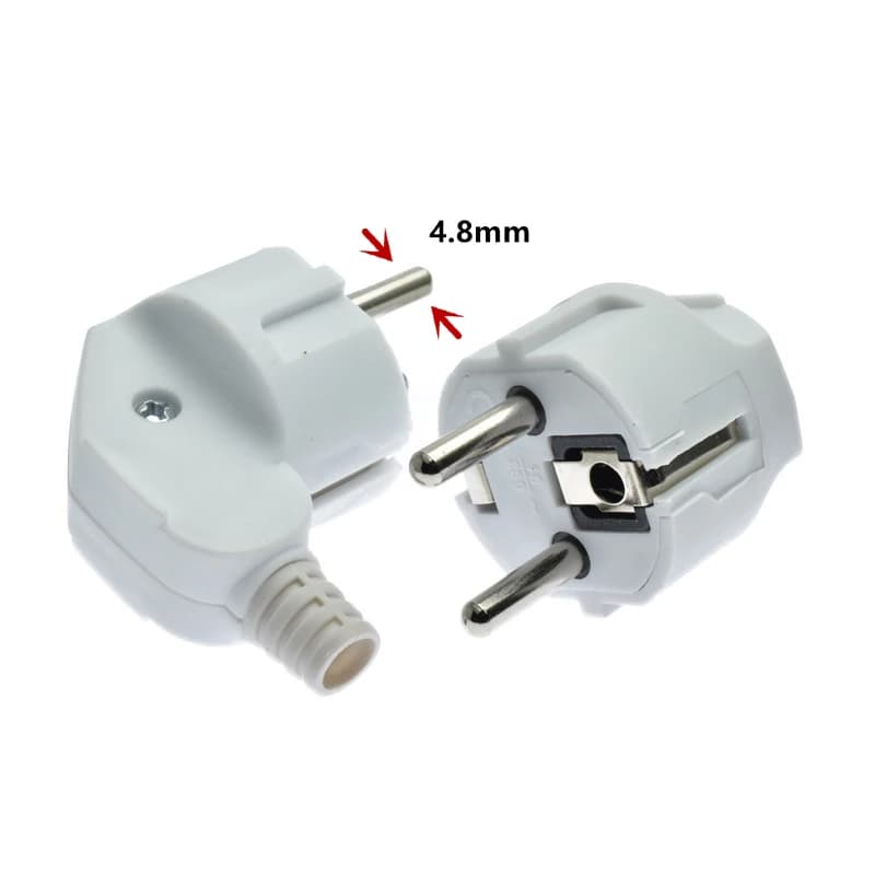 Adaptateur de remplacement de prise ue 250V 16A, prise de remplacement mâle, prise électrique rechar