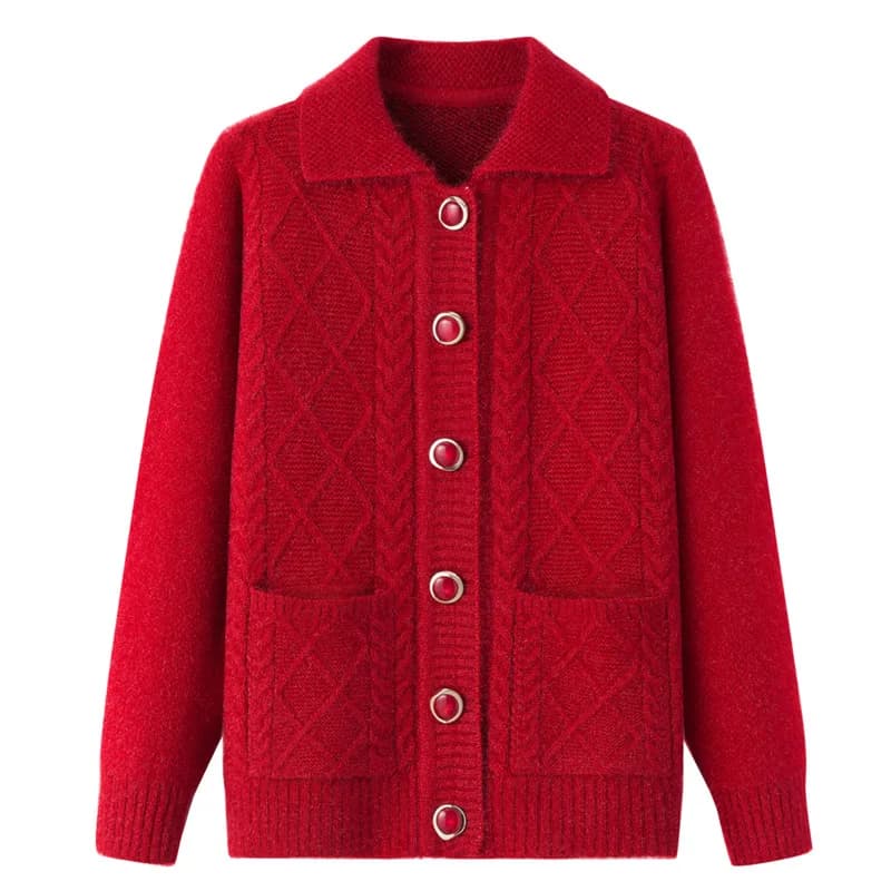 Fdfklak coréen moyen-âge personnes âgées mère automne hiver manteaux vêtements de grand-mère épaissi