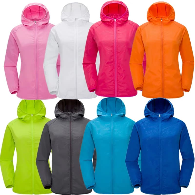 Veste de pluie de Camping pour hommes et femmes, vêtements de Protection solaire imperméables, vêtem