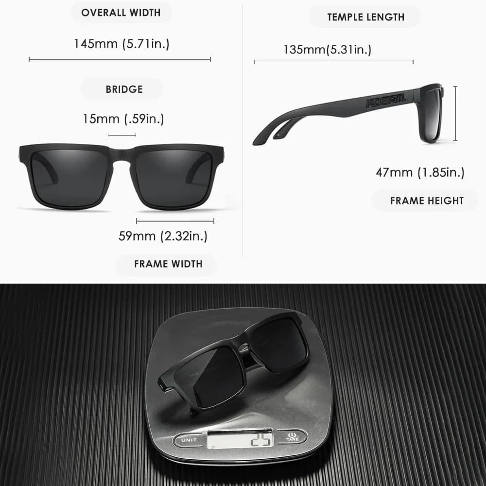 2025 Kdeam lunettes de soleil polarisées de haute qualité pour femmes hommes mode unisexe marque pop